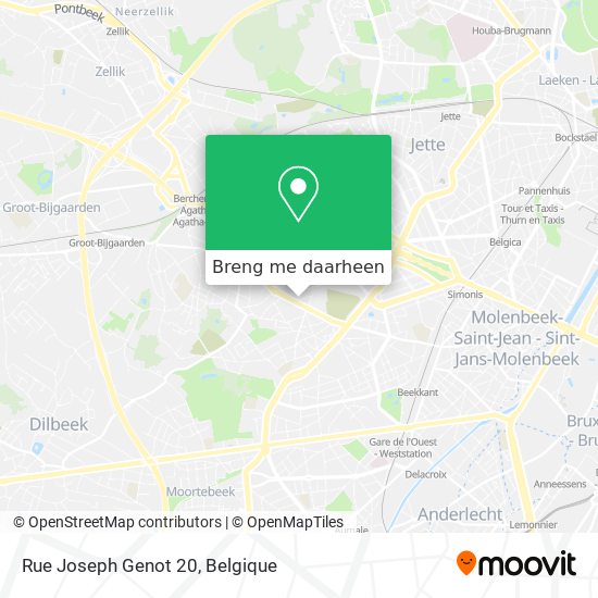 Rue Joseph Genot 20 kaart