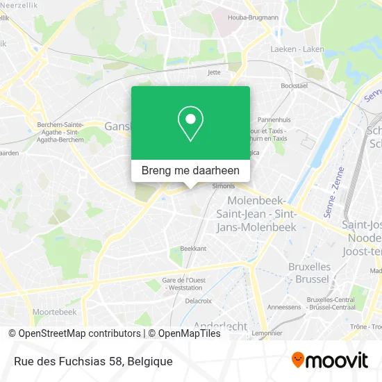 Rue des Fuchsias 58 kaart