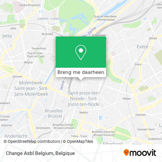 Change Asbl Belgium kaart