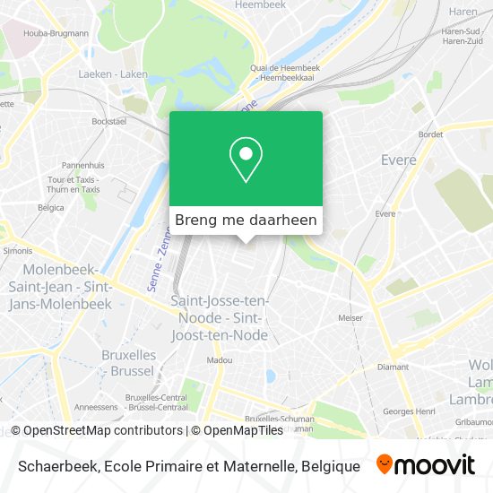 Schaerbeek, Ecole Primaire et Maternelle kaart
