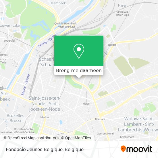 Fondacio Jeunes Belgique kaart