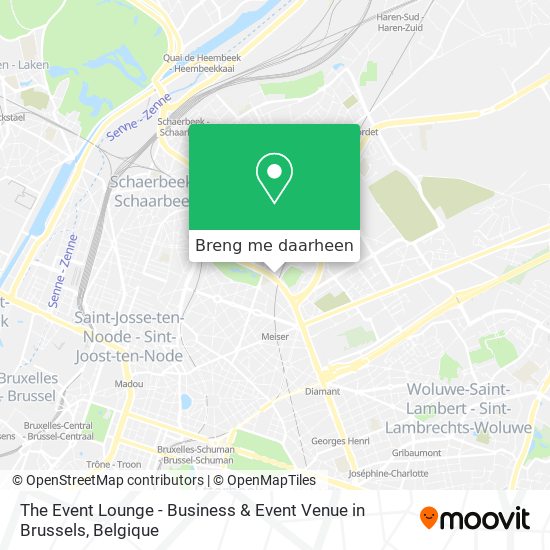 The Event Lounge - Business & Event Venue in Brussels kaart