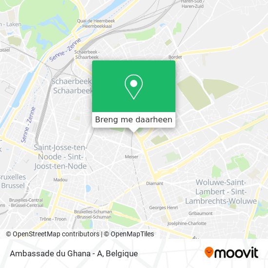 Ambassade du Ghana - A kaart