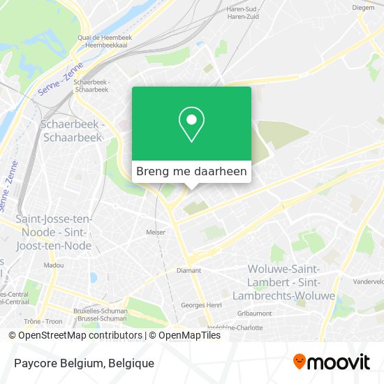 Paycore Belgium kaart