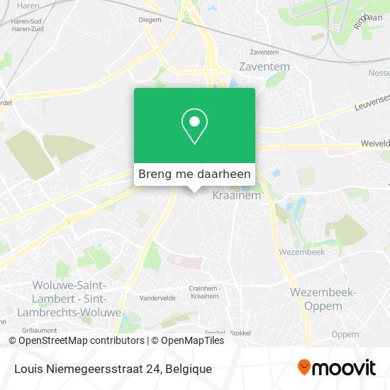 Louis Niemegeersstraat 24 kaart