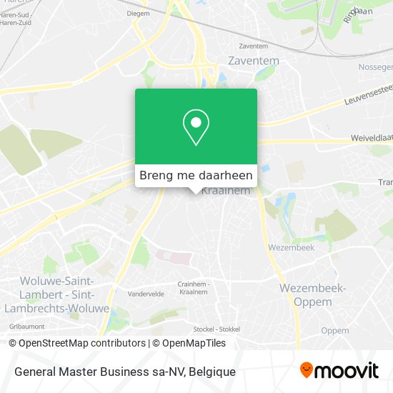 General Master Business sa-NV kaart