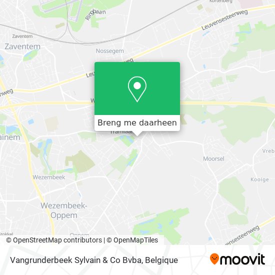 Vangrunderbeek Sylvain & Co Bvba kaart