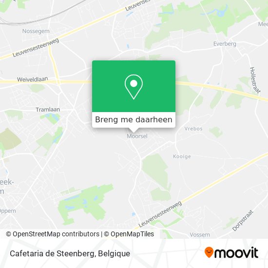 Cafetaria de Steenberg kaart