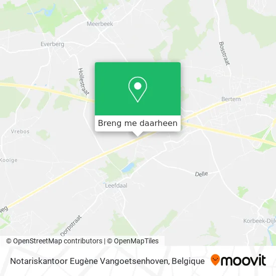 Notariskantoor Eugène Vangoetsenhoven kaart