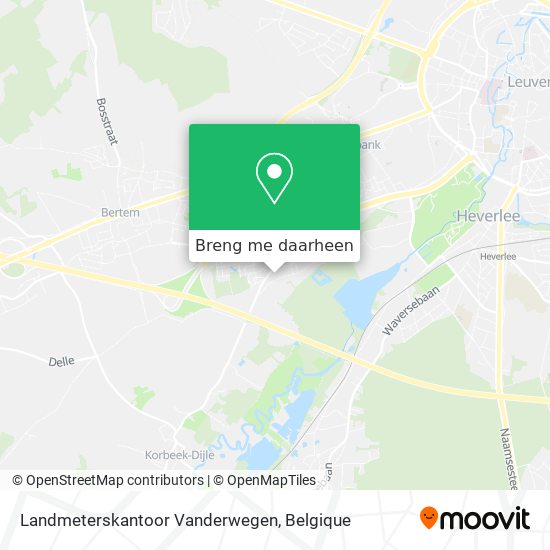 Landmeterskantoor Vanderwegen kaart