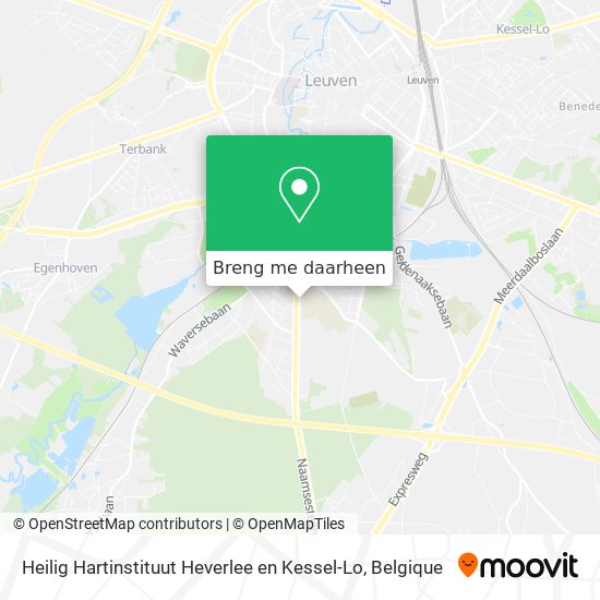 Heilig Hartinstituut Heverlee en Kessel-Lo kaart