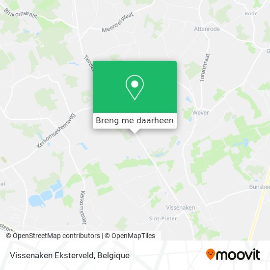 Vissenaken Eksterveld kaart