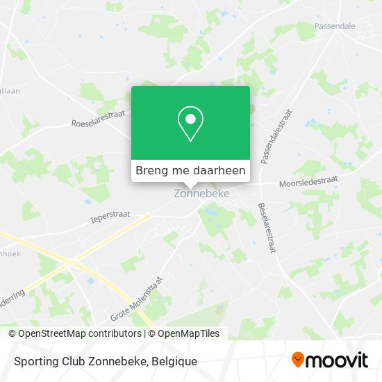 Sporting Club Zonnebeke kaart