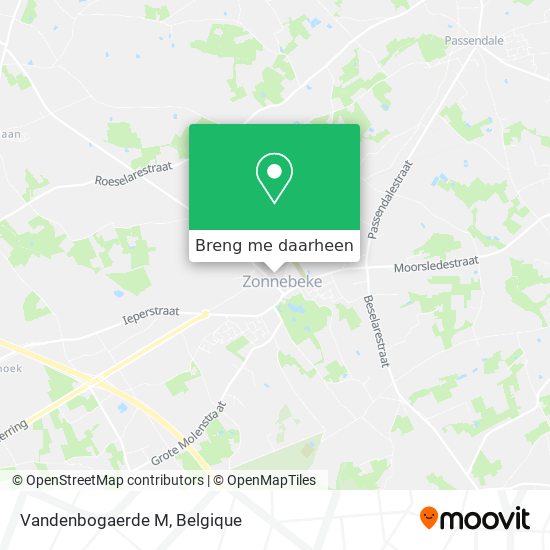 Vandenbogaerde M kaart