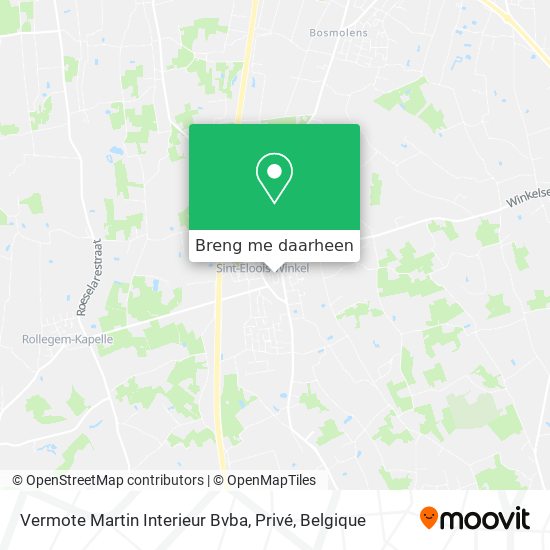 Vermote Martin Interieur Bvba, Privé kaart