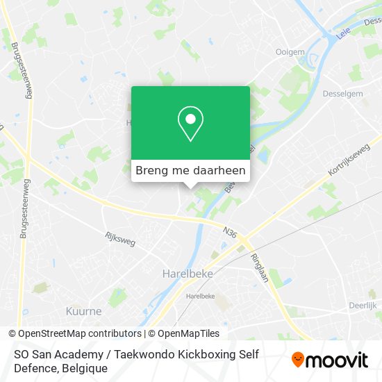 SO San Academy / Taekwondo Kickboxing Self Defence kaart