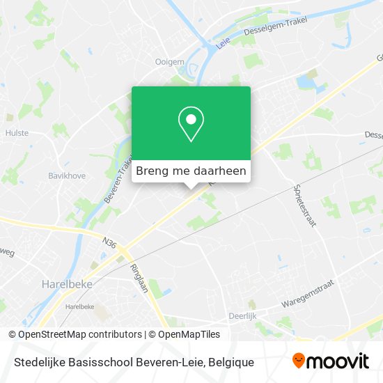 Stedelijke Basisschool Beveren-Leie kaart
