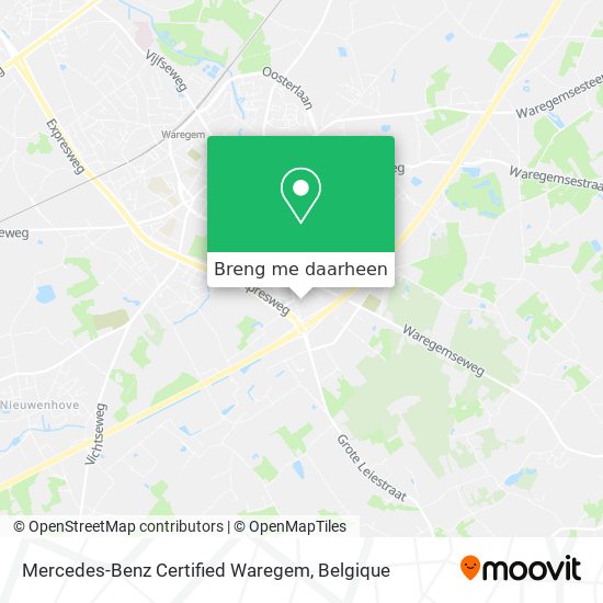 Mercedes-Benz Certified Waregem kaart