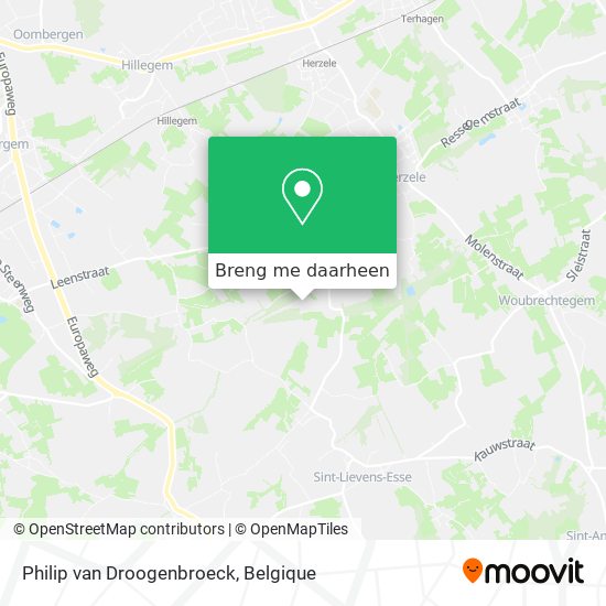 Philip van Droogenbroeck kaart