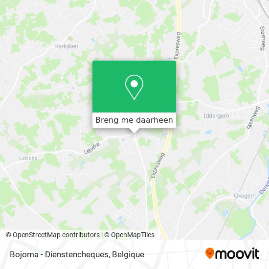 Bojoma - Dienstencheques kaart