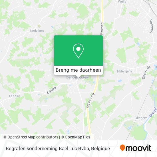 Begrafenisonderneming Bael Luc Bvba kaart