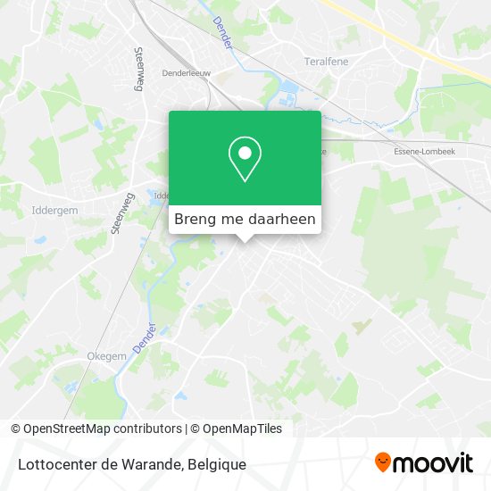 Lottocenter de Warande kaart