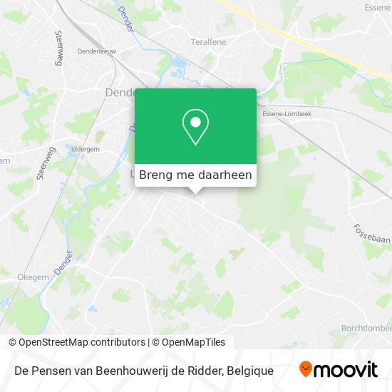 De Pensen van Beenhouwerij de Ridder kaart