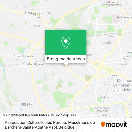 Association Culturelle des Parents Musulmans de Berchem-Sainte-Agathe Asbl kaart