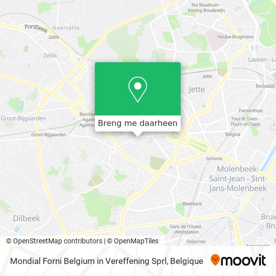 Mondial Forni Belgium in Vereffening Sprl kaart