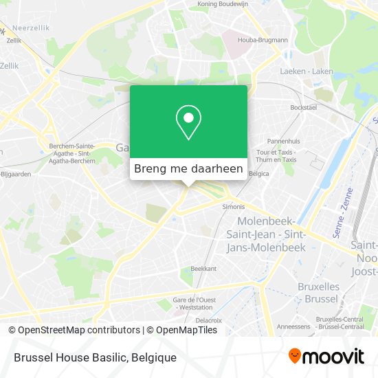 Brussel House Basilic kaart