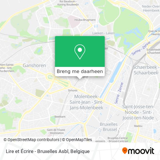 Lire et Écrire - Bruxelles Asbl kaart