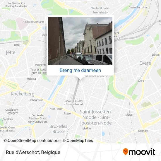 Rue d'Aerschot kaart