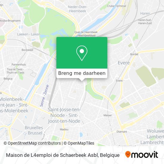 Maison de L4emploi de Schaerbeek Asbl kaart