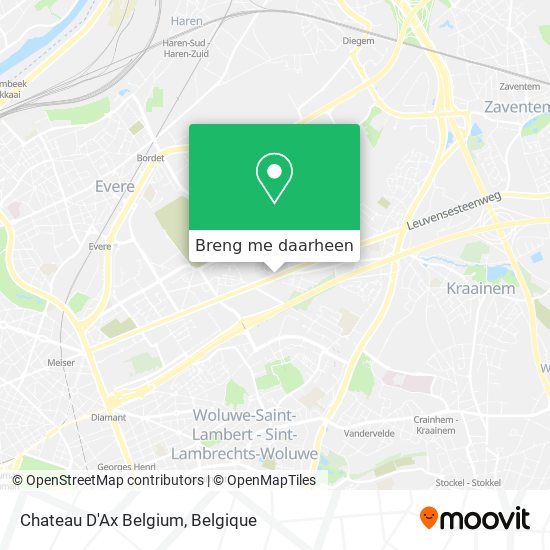 Chateau D'Ax Belgium kaart