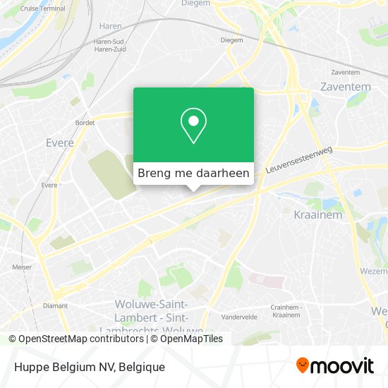 Huppe Belgium NV kaart