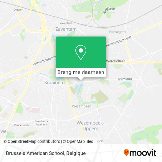 Brussels American School kaart