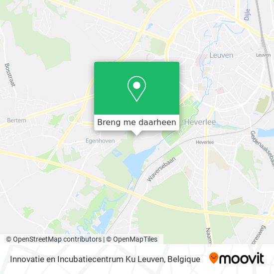 Innovatie en Incubatiecentrum Ku Leuven kaart