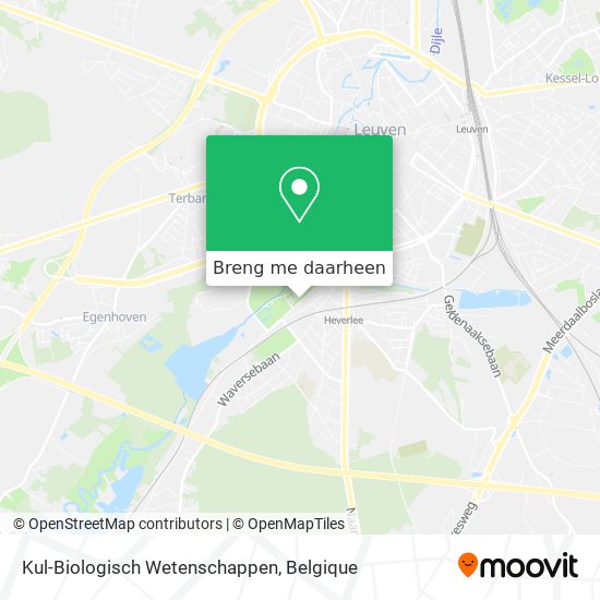 Kul-Biologisch Wetenschappen kaart