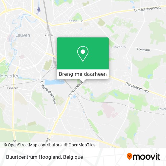 Buurtcentrum Hoogland kaart