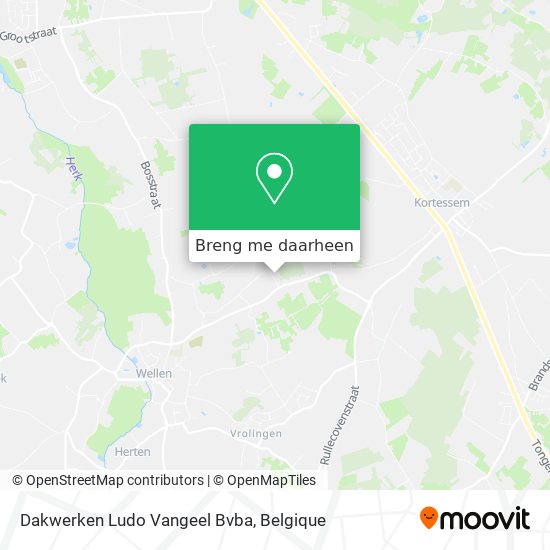 Dakwerken Ludo Vangeel Bvba kaart