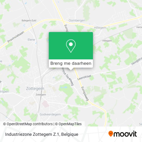 Industriezone Zottegem Z.1 kaart