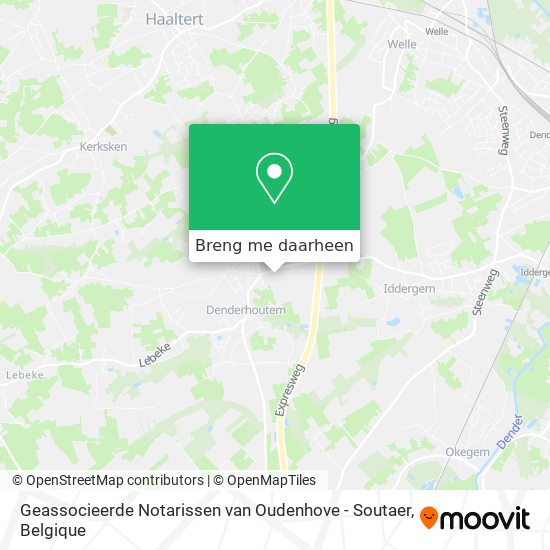 Geassocieerde Notarissen van Oudenhove - Soutaer kaart