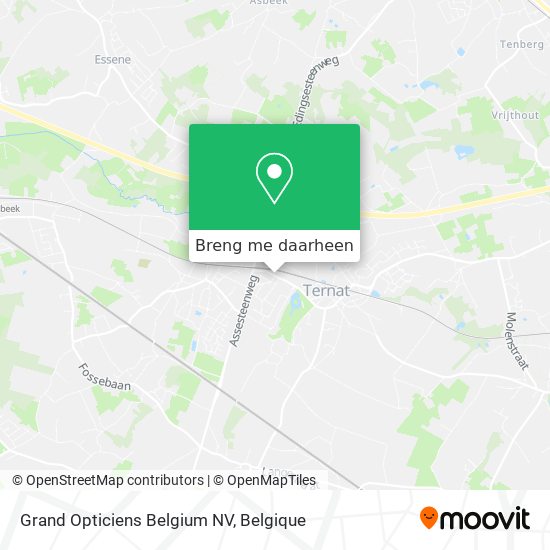 Grand Opticiens Belgium NV kaart