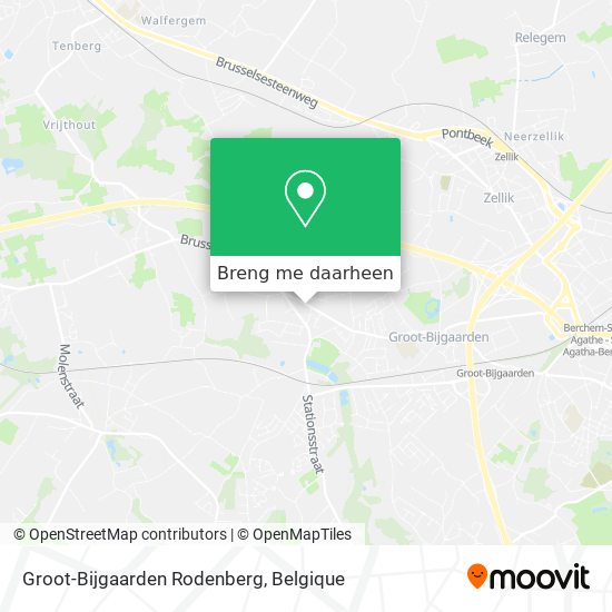 Groot-Bijgaarden Rodenberg kaart