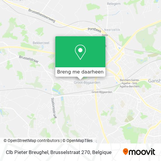 Clb Pieter Breughel, Brusselstraat 270 kaart