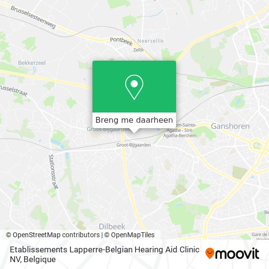 Etablissements Lapperre-Belgian Hearing Aid Clinic NV kaart