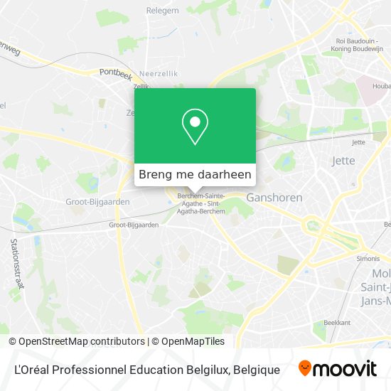 L'Oréal Professionnel Education Belgilux kaart