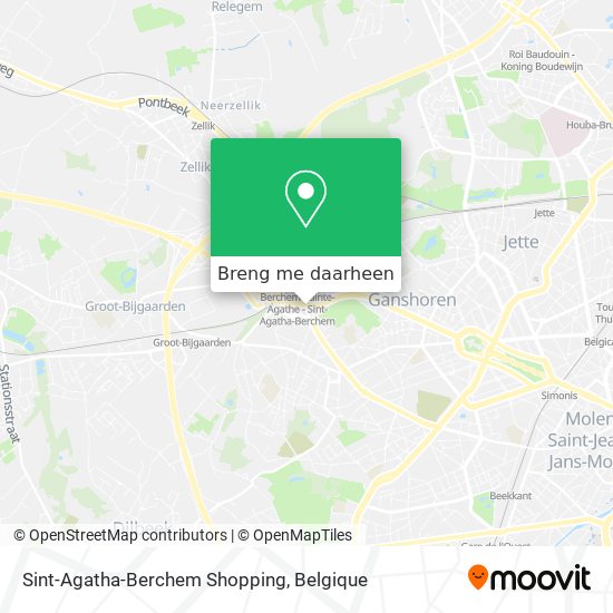 Sint-Agatha-Berchem Shopping kaart