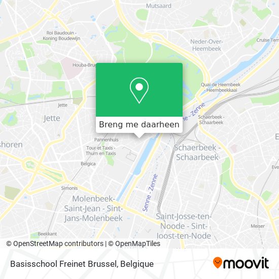 Basisschool Freinet Brussel kaart