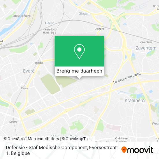 Defensie - Staf Medische Component, Eversestraat 1 kaart